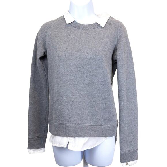 Pinch x Cole Haan Collared Gray White Sweatshirt XS - Picture 1 of 7